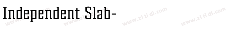 Independent Slab字体转换